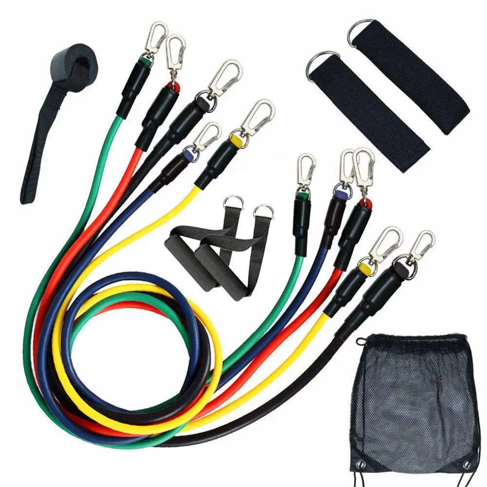 50LB Resistance Bands: Gym & Home Fitness