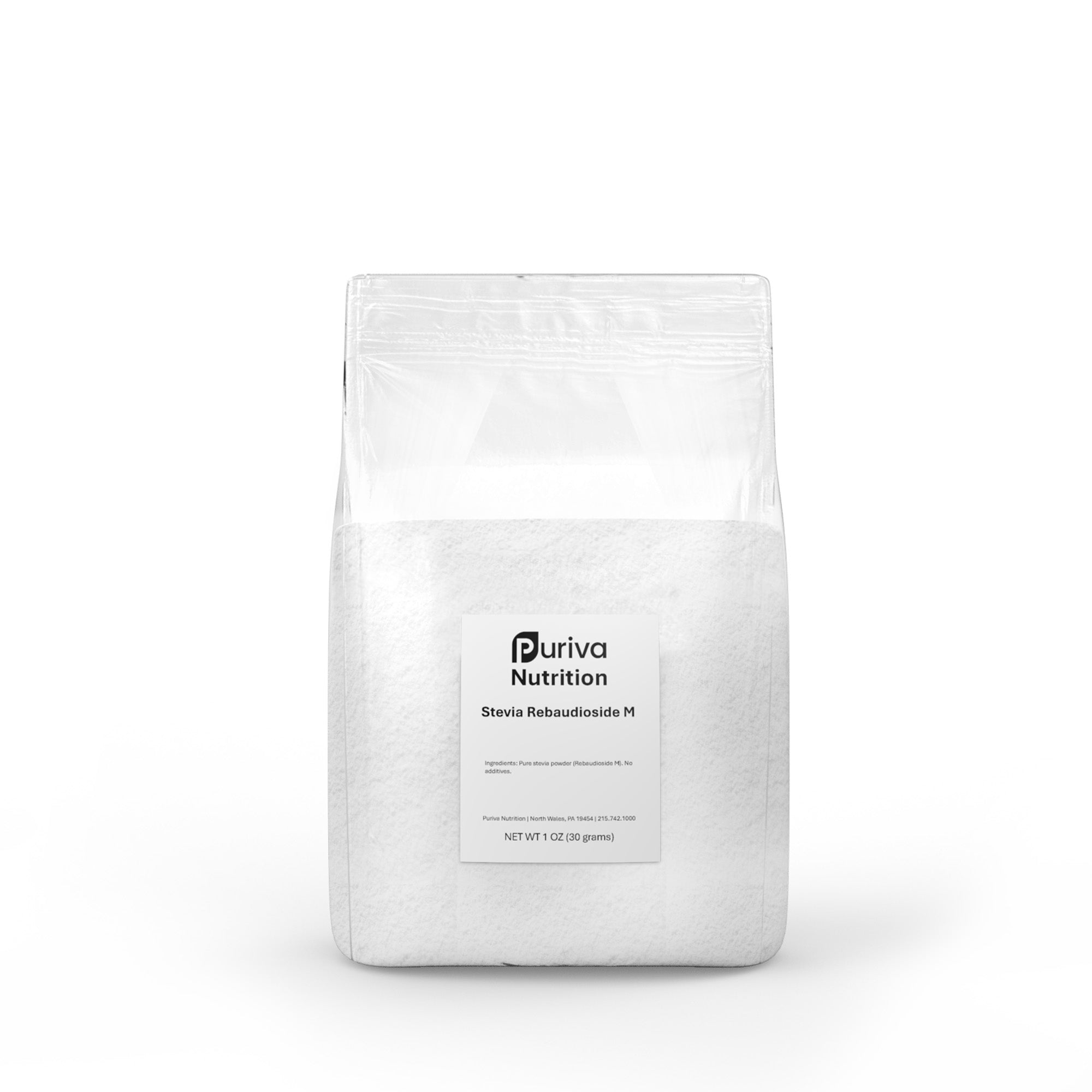 Stevia Reb M powder, (Reb-M | Rebaudioside M), 30 grams | 1,000 servings, Puriva Nutrition