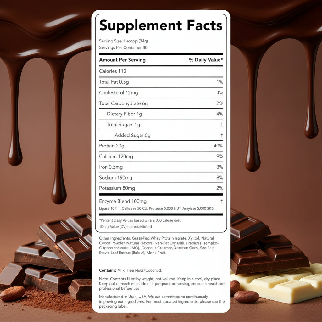 Clean Simple Eats Whey Protein Powder Chocolate Brownie Batter 2.25lbs (1020g)